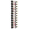 Wall Mounted Wine Rack for 12 Bottles Black Iron