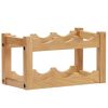 Wine Rack for 6 Bottles 14.6"x8.3"x8.3" Solid Oak Wood