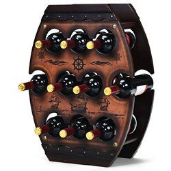 10 Bottle Vintage Wine Display Rack