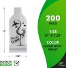 Bottle Protector Bags Pack of 200; Reusable Wine Bags for Travel 17 x 7.25; Leak Proof Wine Travel Bags 750 Ml; PVC Wine Bottle Protector for Luggage;