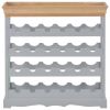 Wine Cabinet Gray 27.6"x8.9"x27.8" MDF
