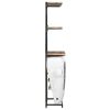 Tractor Wine Cabinet White 19.3"x12.2"x67.7" Rough Mango Wood