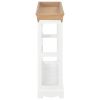 Wine Cabinet White 27.6"x8.9"x27.8" MDF