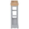 Wine Cabinet Gray 27.6"x8.9"x27.8" MDF
