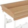 Wine Cabinet White 27.6"x8.9"x27.8" MDF