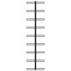 Wall-mounted Wine Rack for 9 Bottles Black Iron