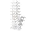 Wine Stand for 40 Bottles Silver Aluminum
