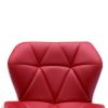Bar Stool Wine Red Faux Leather