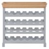Wine Cabinet Gray 27.6"x8.9"x27.8" MDF