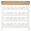 Wine Cabinet White 27.6"x8.9"x27.8" MDF
