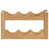 Wine Rack for 6 Bottles 14.6"x8.3"x8.3" Solid Oak Wood